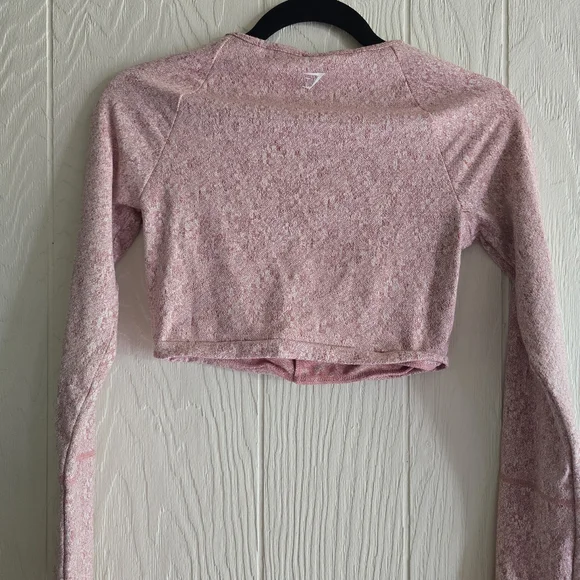 Gymshark Long Sleeve Crop Top Sz S - Picture 3 of 6